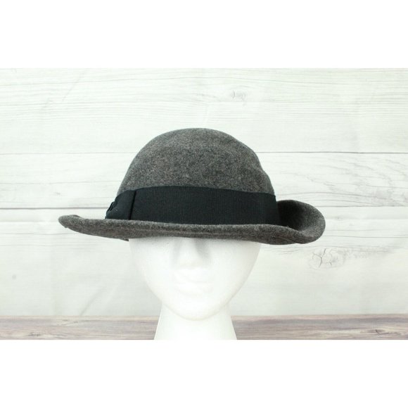 Vintage Mayser Wool Felt Wool Wide Brim Fedora Hat Size M - Picture 2 of 9